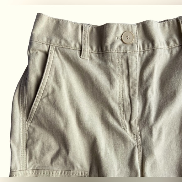 Oak + Fort Cotton Cargo Pants Cream Size Medium - Picture 4 of 10